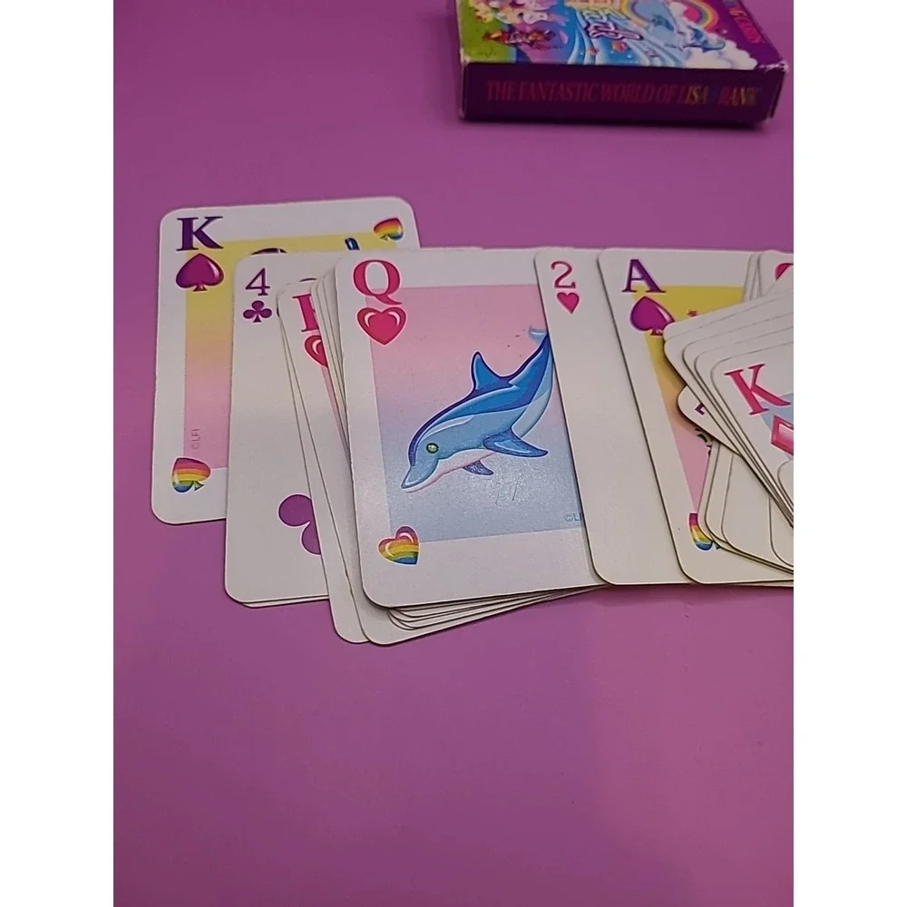 Vintage Lisa Frank Playing‎ Cards Complete w/ Box & Both Jokers Cards Rare